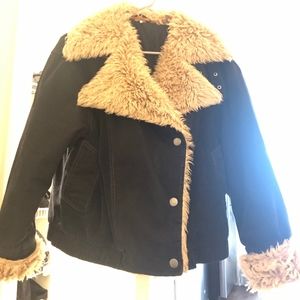Free People Owen Faux Fur Sherpa Jacket